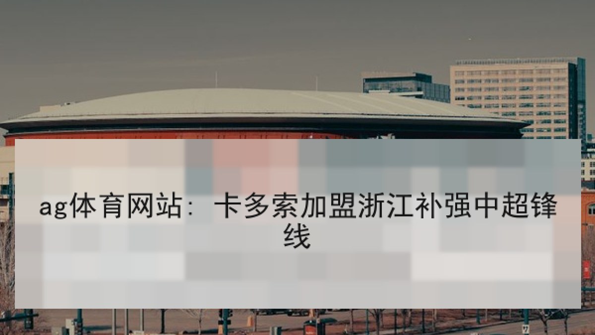 ag体育网站: 卡多索加盟浙江补强中超锋线